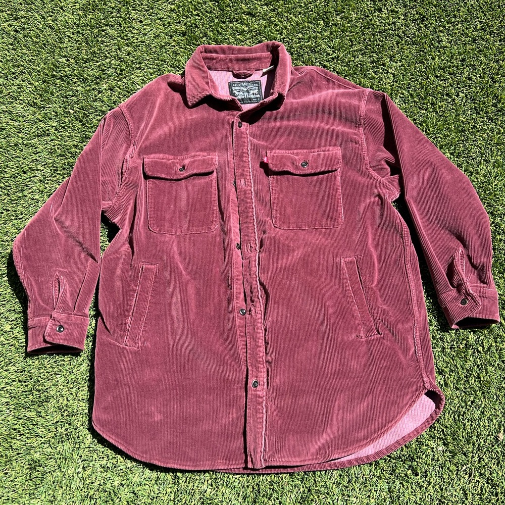 Men's Levi's Stay Loose Corduroy Worker Shirt Jacket, Size M